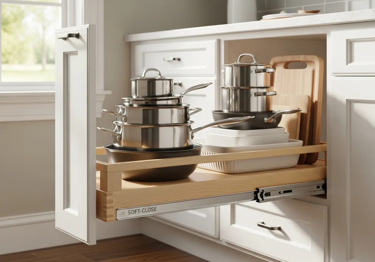 Roll-Out Tray cabinet accessory