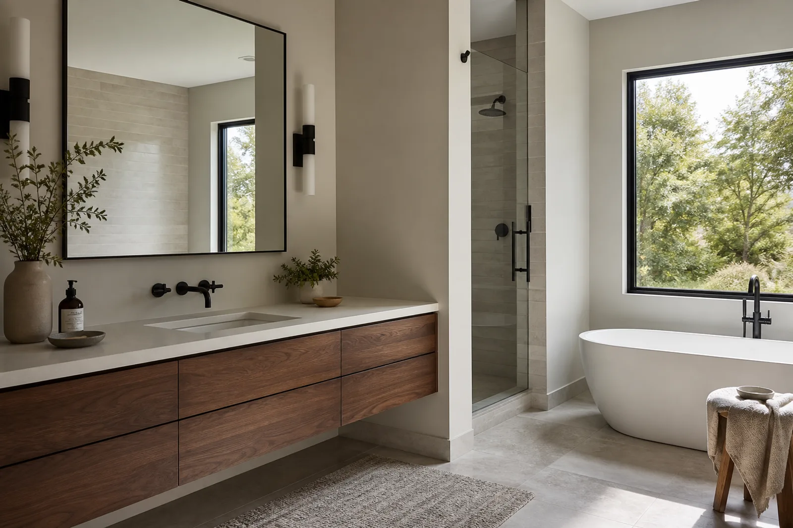 Bathroom custom cabinets