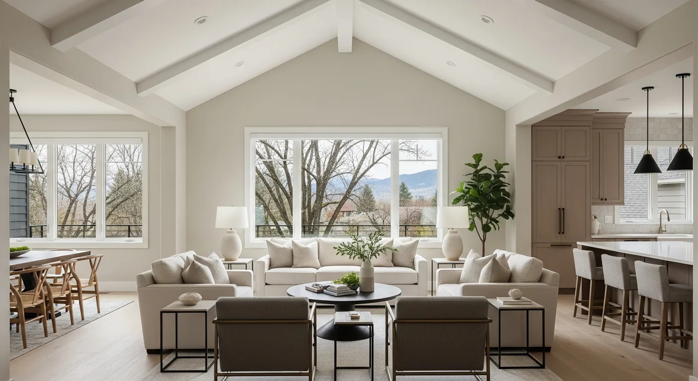 Whole-home cabinet package with coordinated kitchen and living storage in Boise
